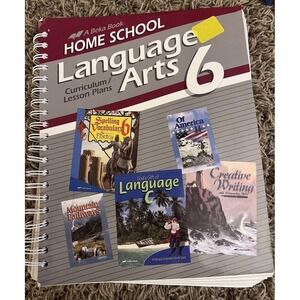 Abeka Language Arts 6 Curriculum lesson plans Copywriters‎ 2001 Printed 2005